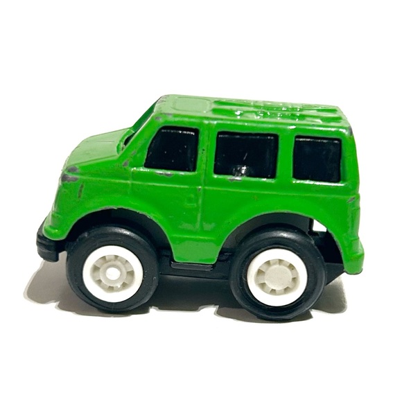 Schylling Miniature Die Cast Model Toy Cars Green Black Cyan Blue Van Pull Back - Picture 10 of 16